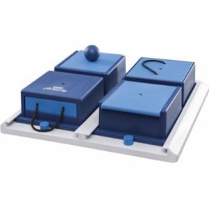 AKTIVITET LEKE PLASTIKK MED FIRE BEHOLDERE 31X31CM