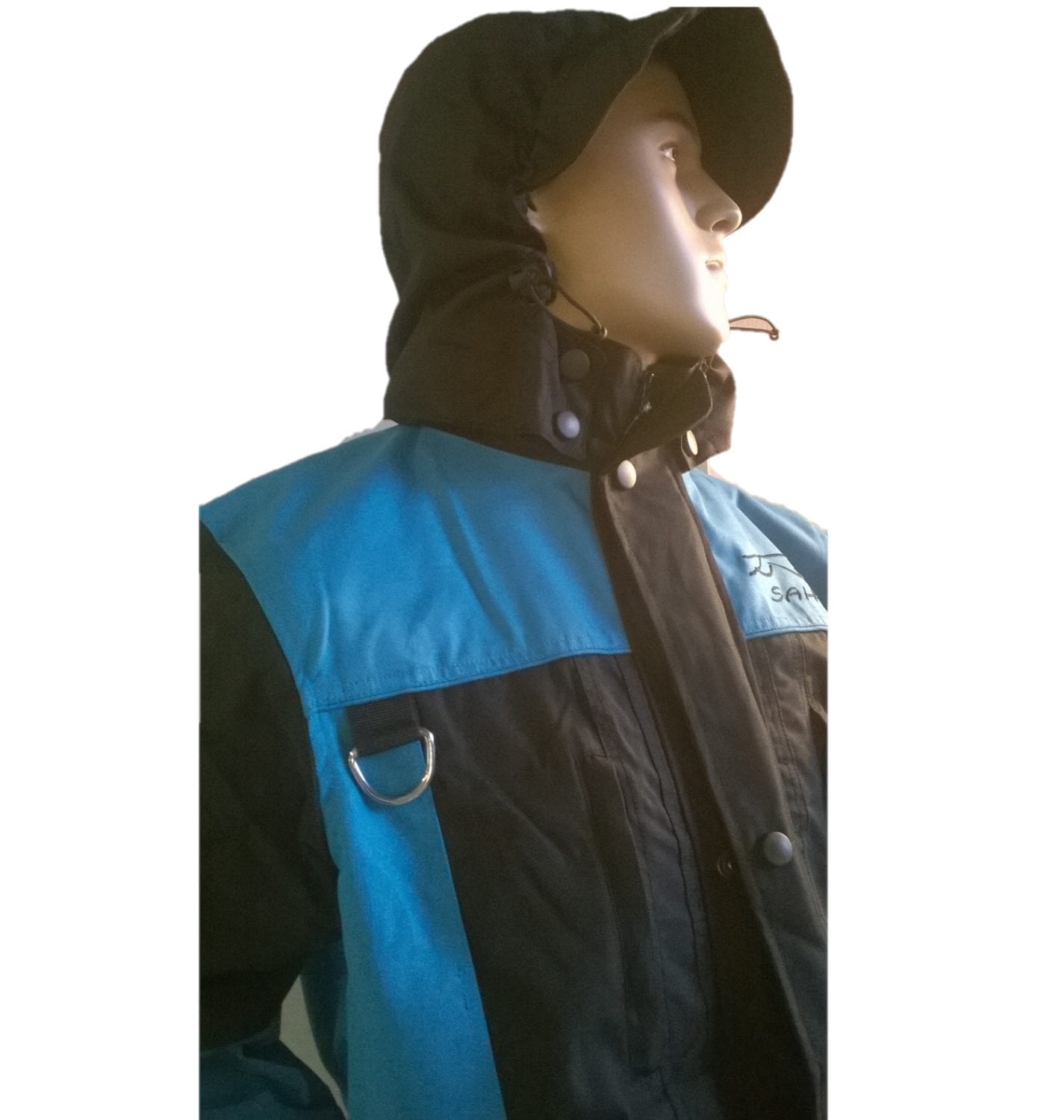 Treningsjakke Hundefører med hette Sort/Turkis - Bilde 4