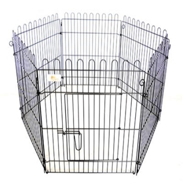 Innhegning/Valpegrind 60X60cm 6 seksjoner svart