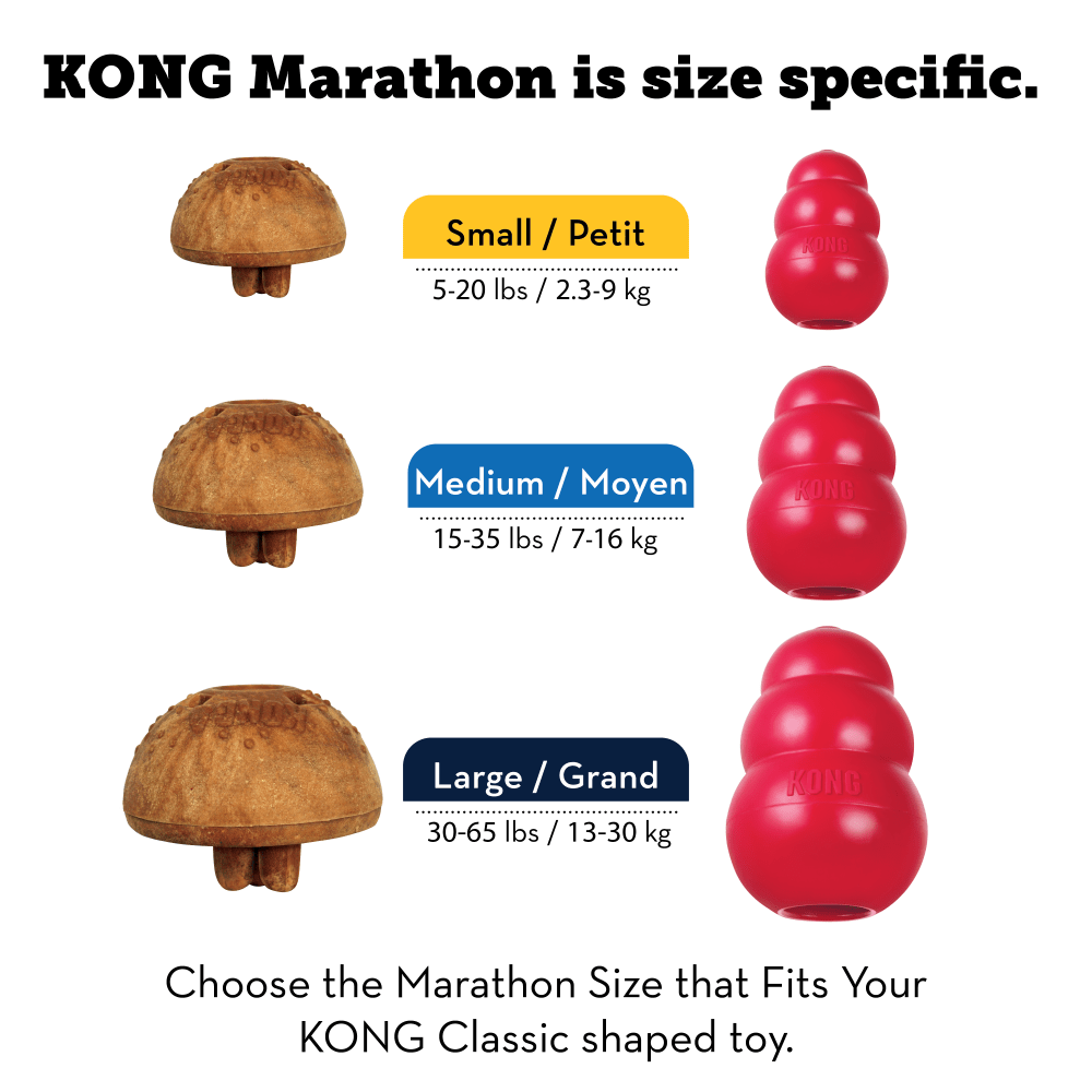 KONG Marathon Chews Dog Treat fyll til leke Kylling, 2-pakk - Bilde 7