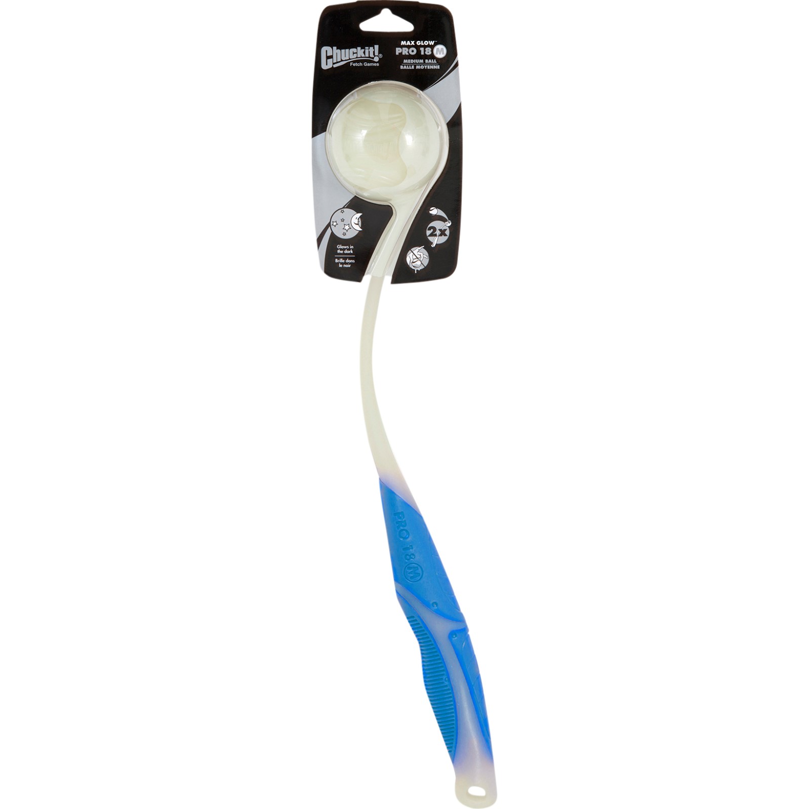 Chuckit ballkaster selvlysende