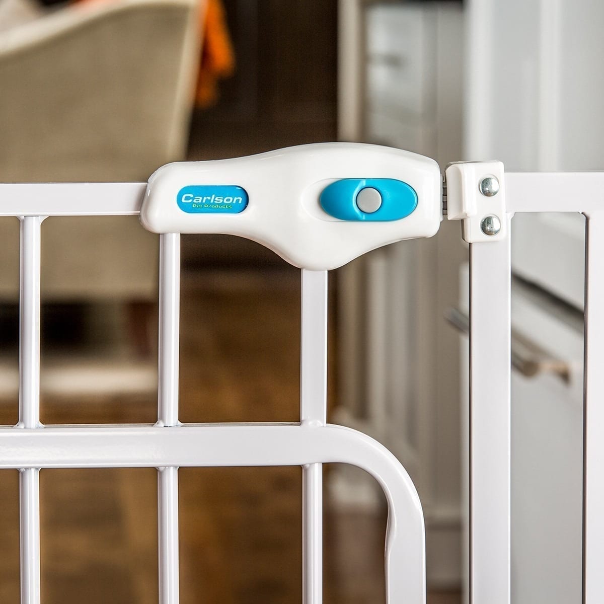 Carlson grind handsfree walk-thru hvit 81x76-112cm