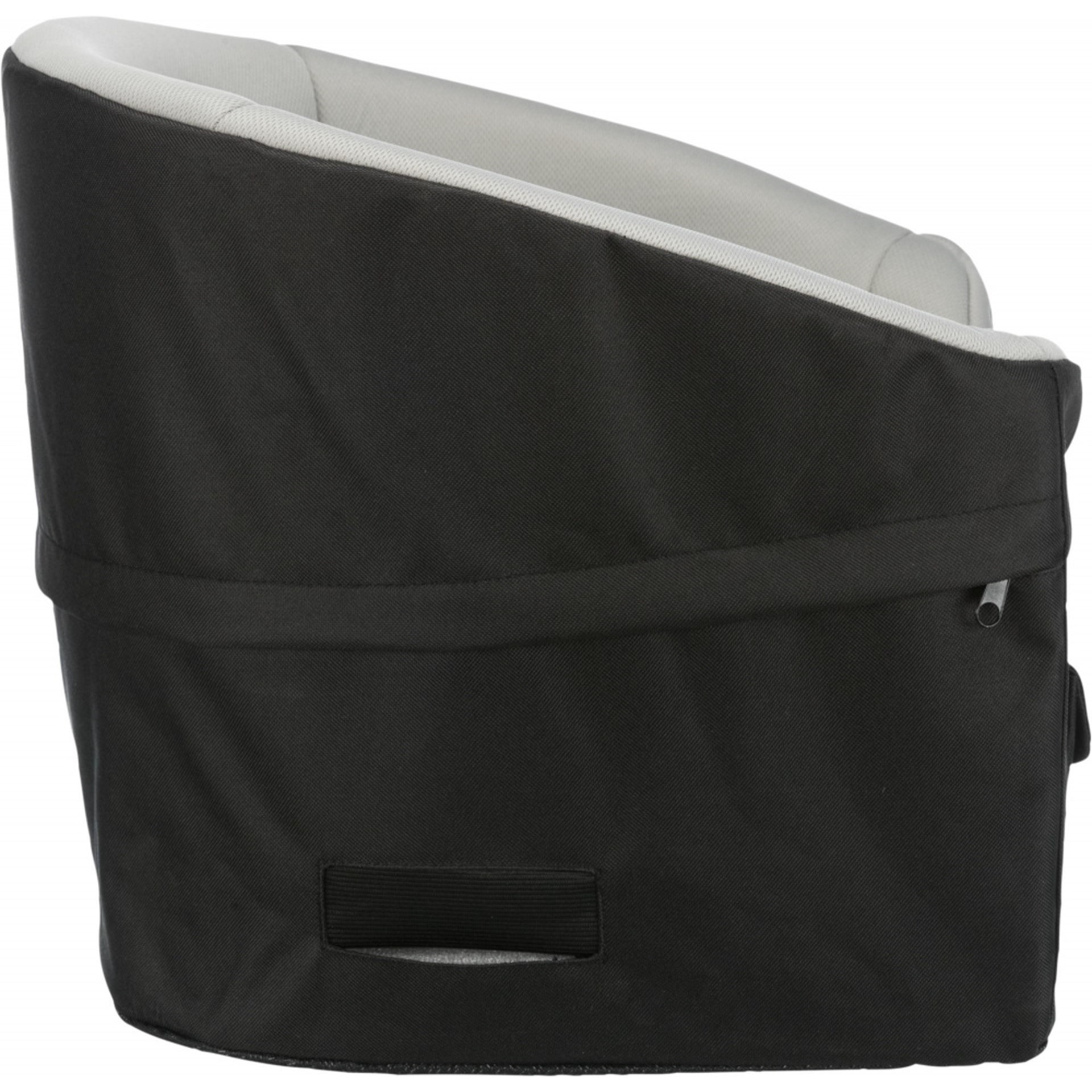 Bilsete til små hunder 41×39×42 cm, sort/grå