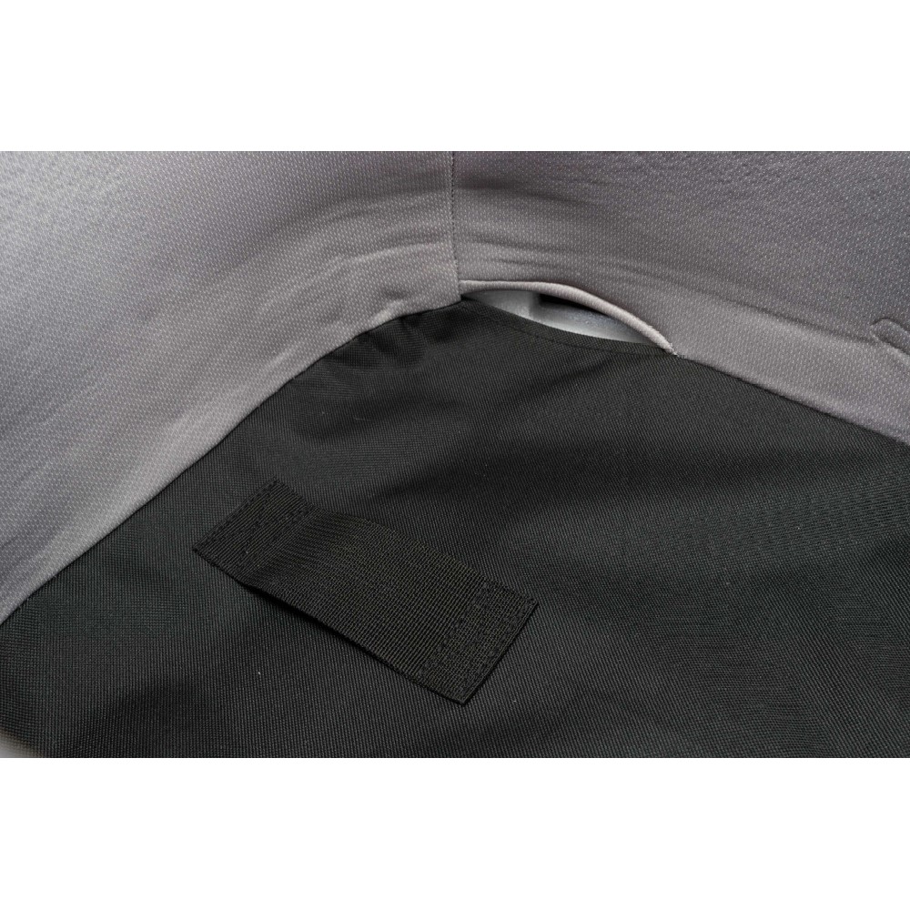 Bilsete til små hunder 41×39×42 cm, sort/grå