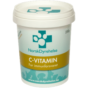 Norsk Dyrehelse C-Vitamin Kosttilskudd Hund og Katt 250 gr