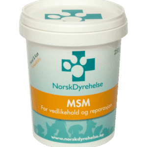 Norsk Dyrehelse MSM Kosttilskudd Hund og Katt 250 g