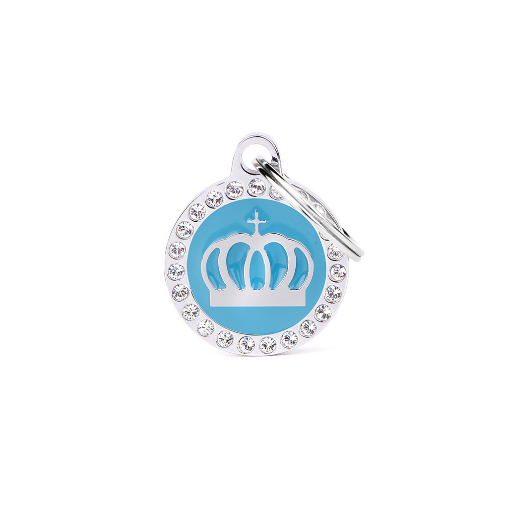 Myfamily Glam Strass ID-merke med krone