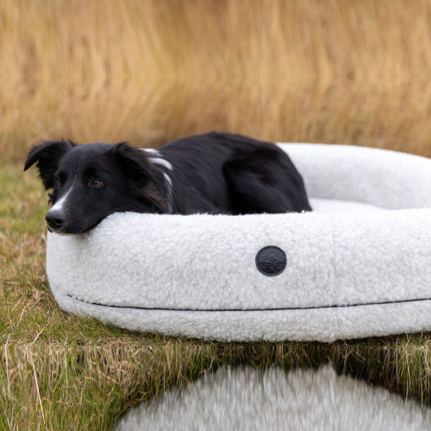 Canelana rund hundeseng i 100% ull