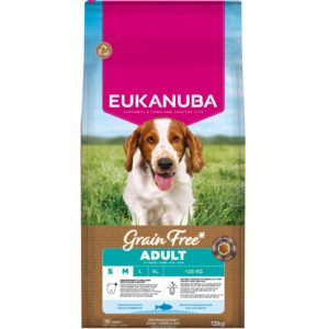 Eukanuba Grain Free Adult Small and Medium Breed Havfisk