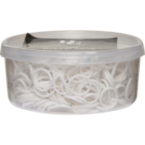 Gummistrikk hvit 750stk