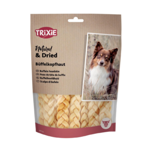 Trixie bøffelhode skinn flettet 200g