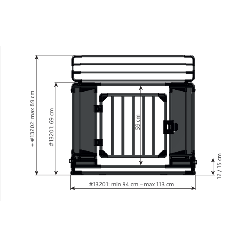 Trixie øverste del til sikkerhetsgrind bil